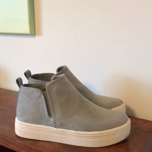 Platform grey suede tenni’s